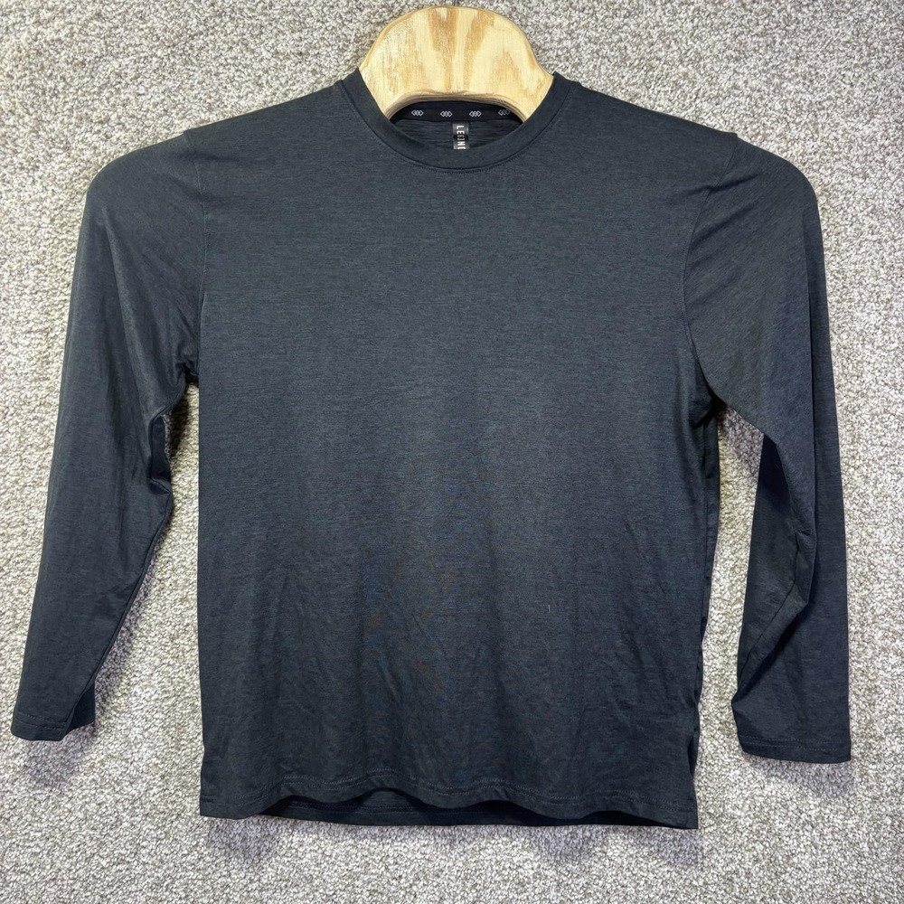 LEG3ND Inspire Mens Medium Gray Long Sleeve Performance Shirt RN59786 Crew Neck